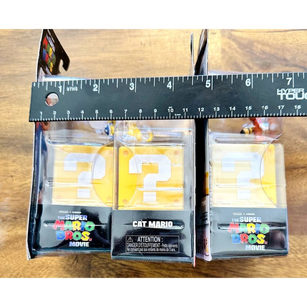 Super Mario Bros Movie 3PK Mini Figures Toys General Koopa Cat Mario Tanooki - Picture 11 of 13
